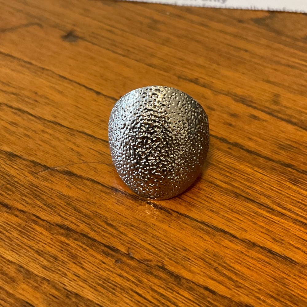 Textured Silver Ring - Picture 2 of 5